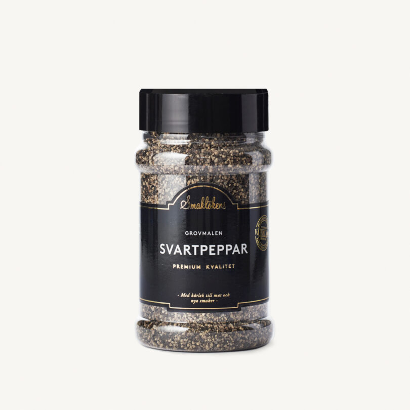 Smaklökens Kryddor Svartpeppar Grovmalen, 170 g, 330 ml