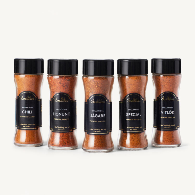 Smaklöken Barbecue Grill Presentförpackning 5-Pack 120ml