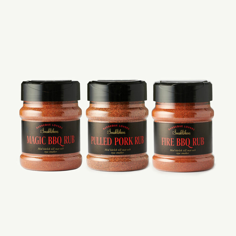 Smakloken Kryddor Bbq Explosion 3pack Rubs Presentset